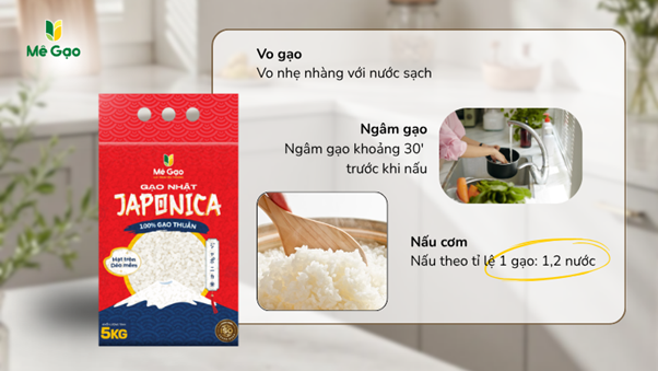 Gạo Japonica chuẩn vị Nhật